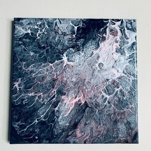 “In the Fray” Original Pour Painting on canvas